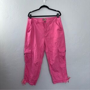 Pink OG Khakis Vintage Cargo Capris Plus size 14W